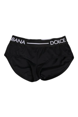 Svarta Logo Waistband Shorts Underkläder