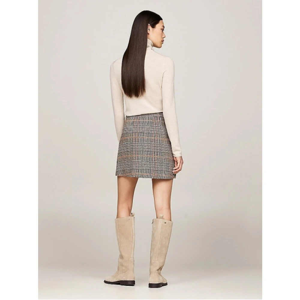 Tommy Hilfiger Retro Check Tweed A-Lijn Rok Multicolor Dames