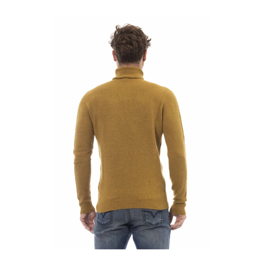Alpha Studio Trui Lange Mouwen Coltrui Brown Heren