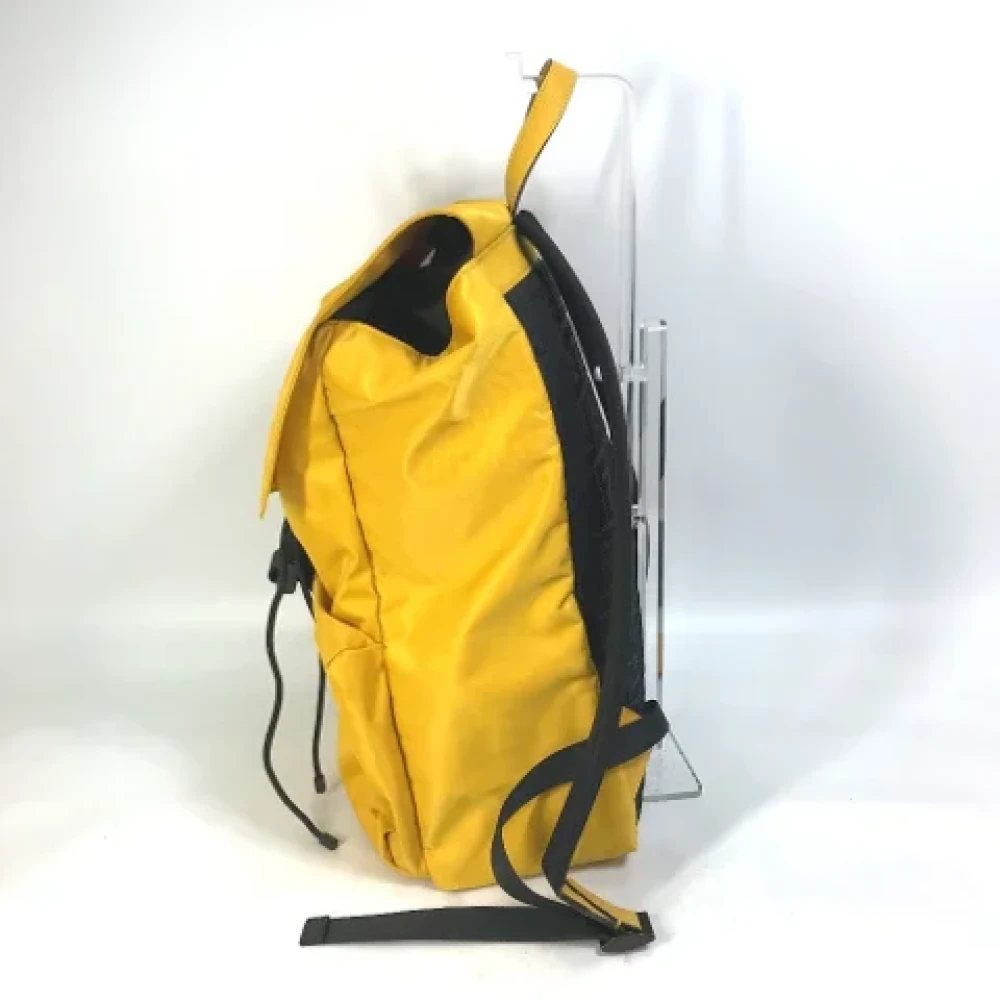 Fendi Vintage Pre-owned Fabric backpacks Yellow Heren
