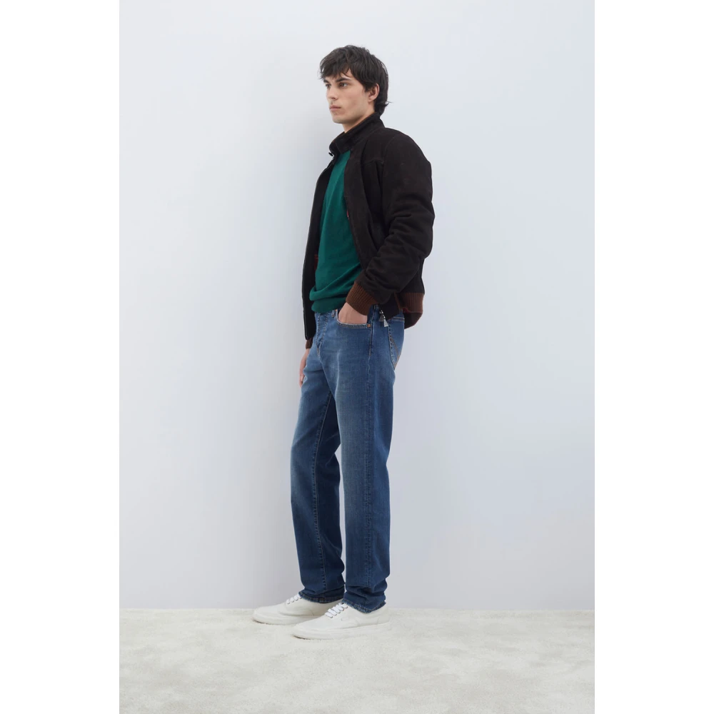 Roy Roger's Donkere Wassing Slim Fit Denim Jeans Blue Heren