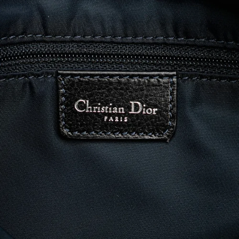 Dior Vintage Pre-owned Canvas crossbody-bags Blue Dames