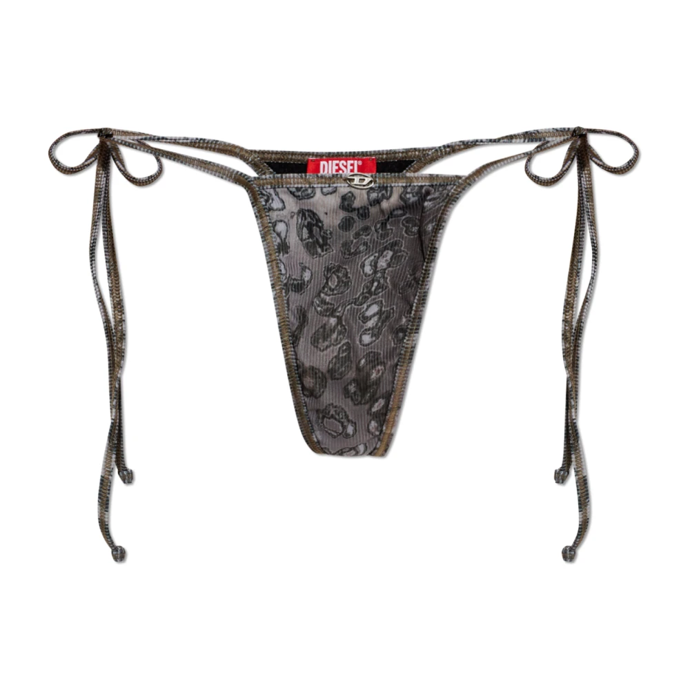 Diesel Demy Utlt Bas De Bikini À Nouer À Motifs Femme Maillots De Bain Gris 44 Fr