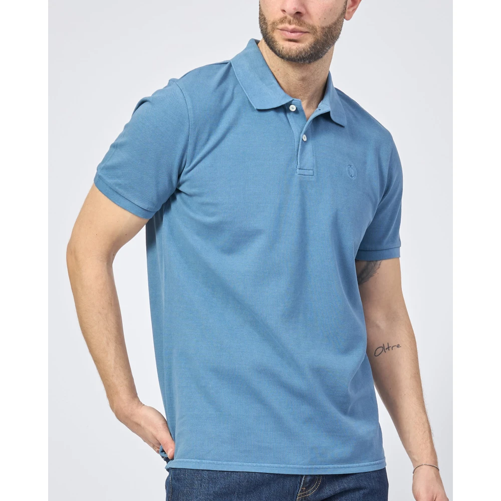 Ecoalf Biologisch Katoenen Polo Blauw Blue Heren