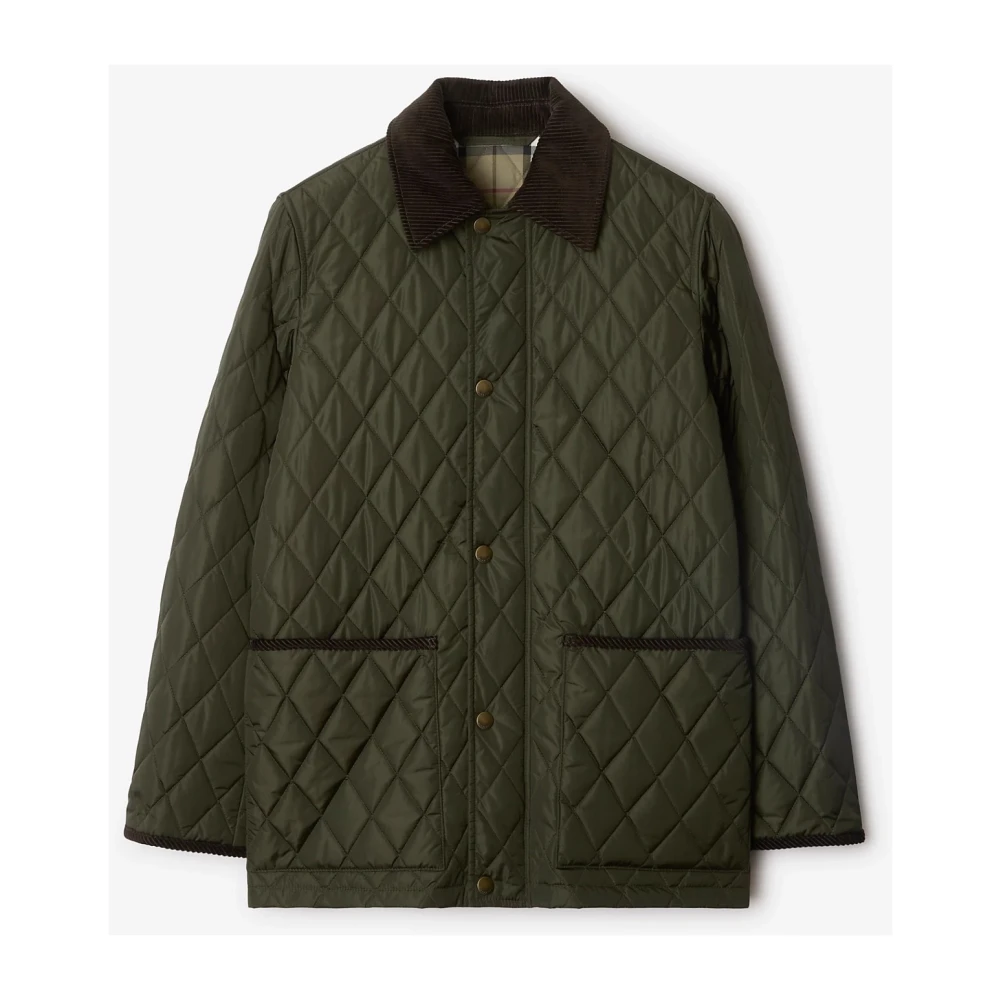 Burberry Green Broadway Quilted Jacket - Female - Winter Jackets - Xs - Jackets
