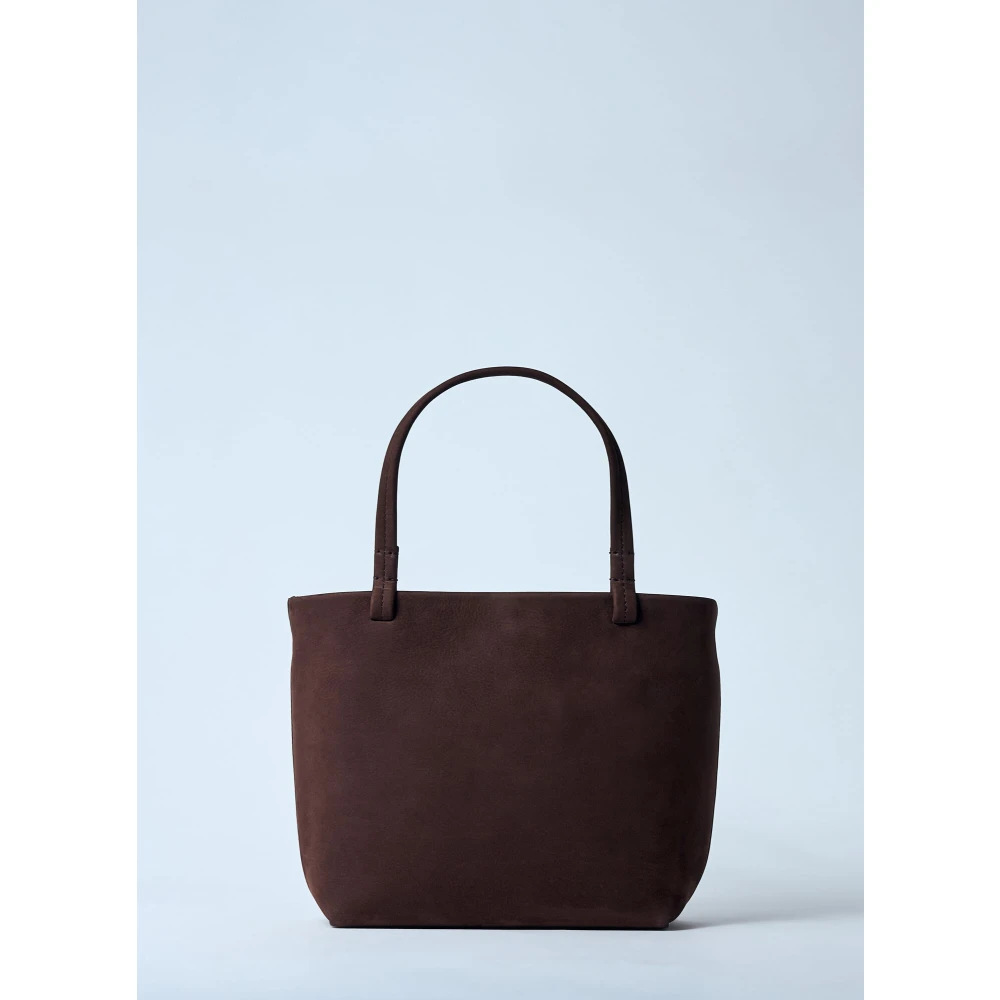 The Row Suède Leren Tote Tas Brown Dames