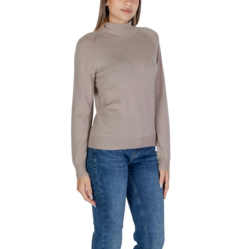 Sandro Ferrone Grijze Merino Gebreide Kleding Herfst Winter Collectie Gray Dames