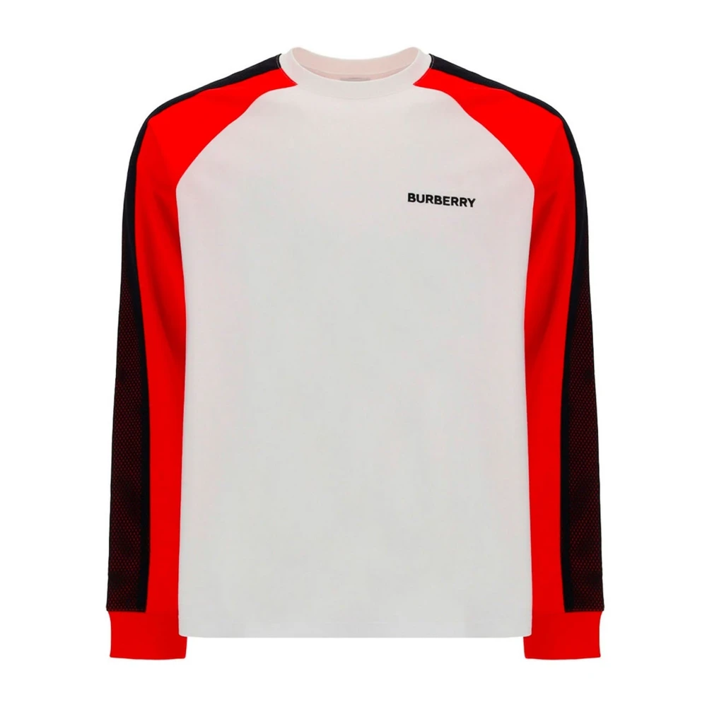 Burberry Logo Longsleeve T-shirt voor Mannen White Heren