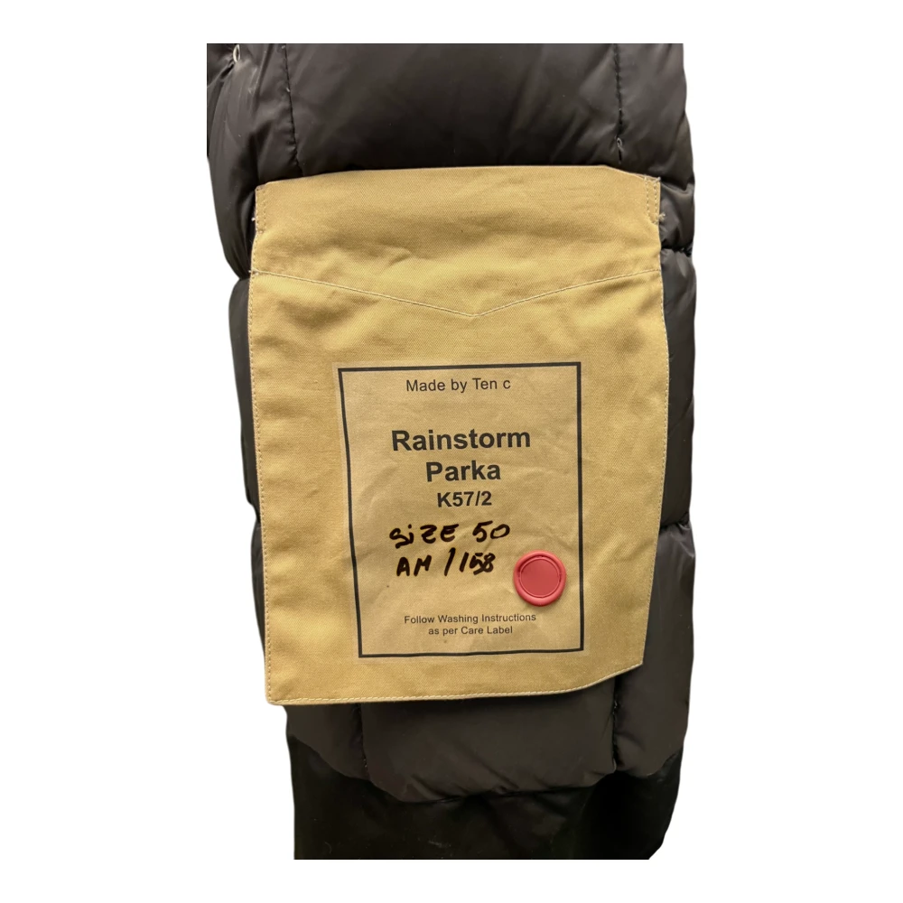 Ten C Rainstorm Parka Micro Thin Zwart Black Heren