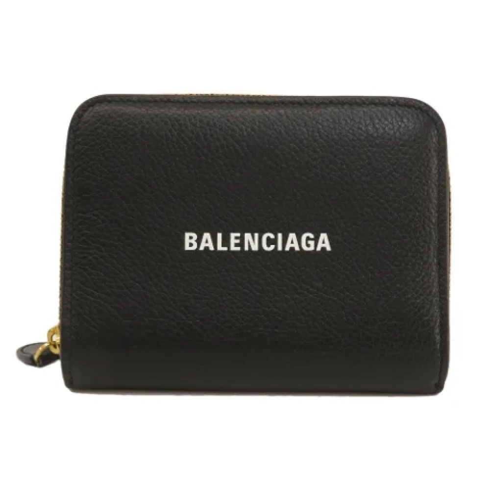 Balenciaga Vintage Pre-owned Leather wallets Black Dames