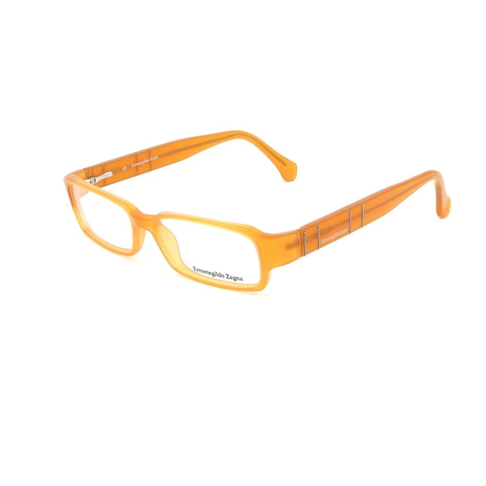 Er egildo Zegna Gele Plastic Frame Unisex Bril Yellow Unisex