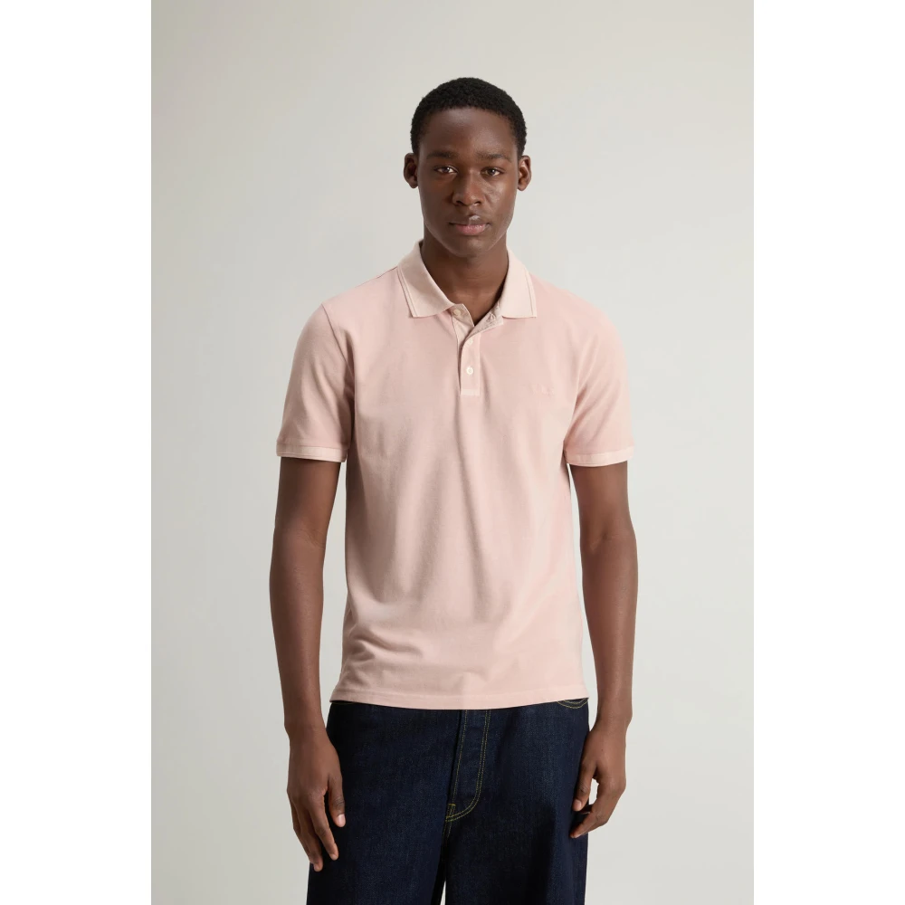 Woolrich Klassieke Polo voor de Zomer Pink Heren