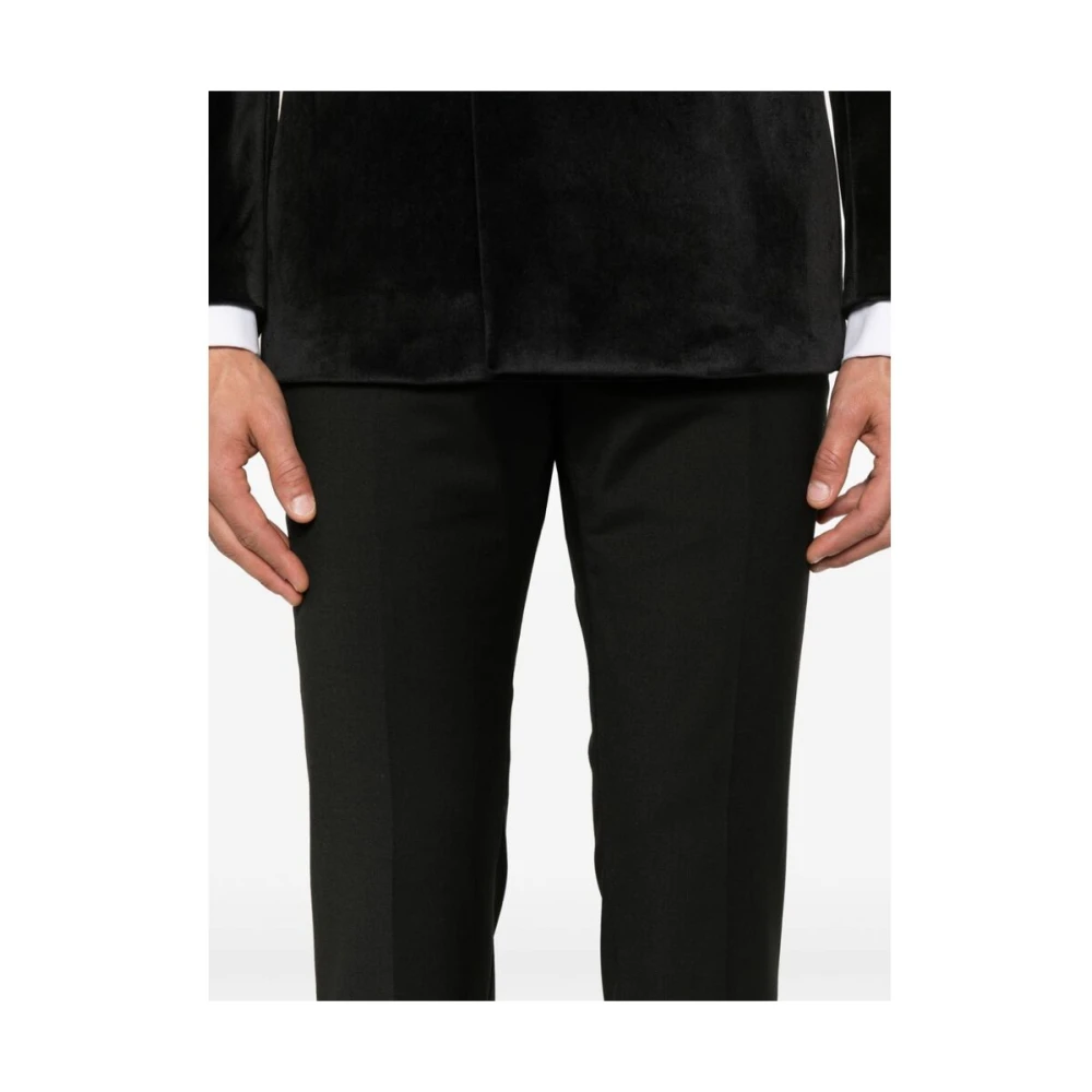 Reveres 1949 Fluwelen Blazer Pak Set Black Heren