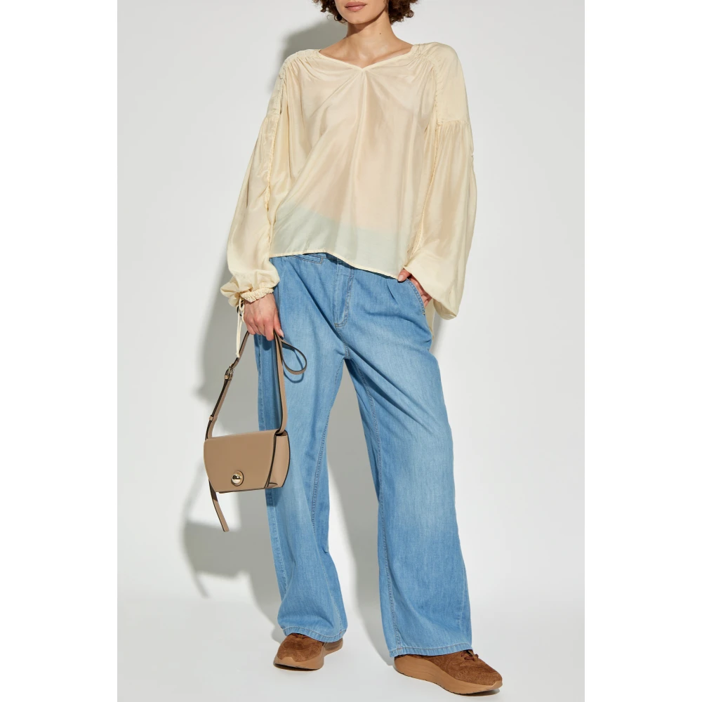Munthe Losvallende top Beige Dames