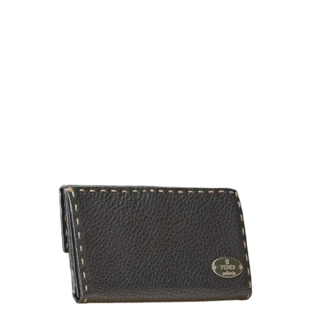 Fendi Vintage Pre-owned Leather wallets Blue Dames