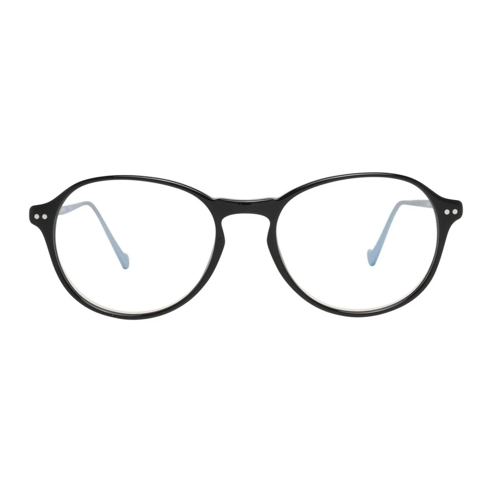 Hackett Heren Ronde Blauwfilter Optische Monturen Black Heren