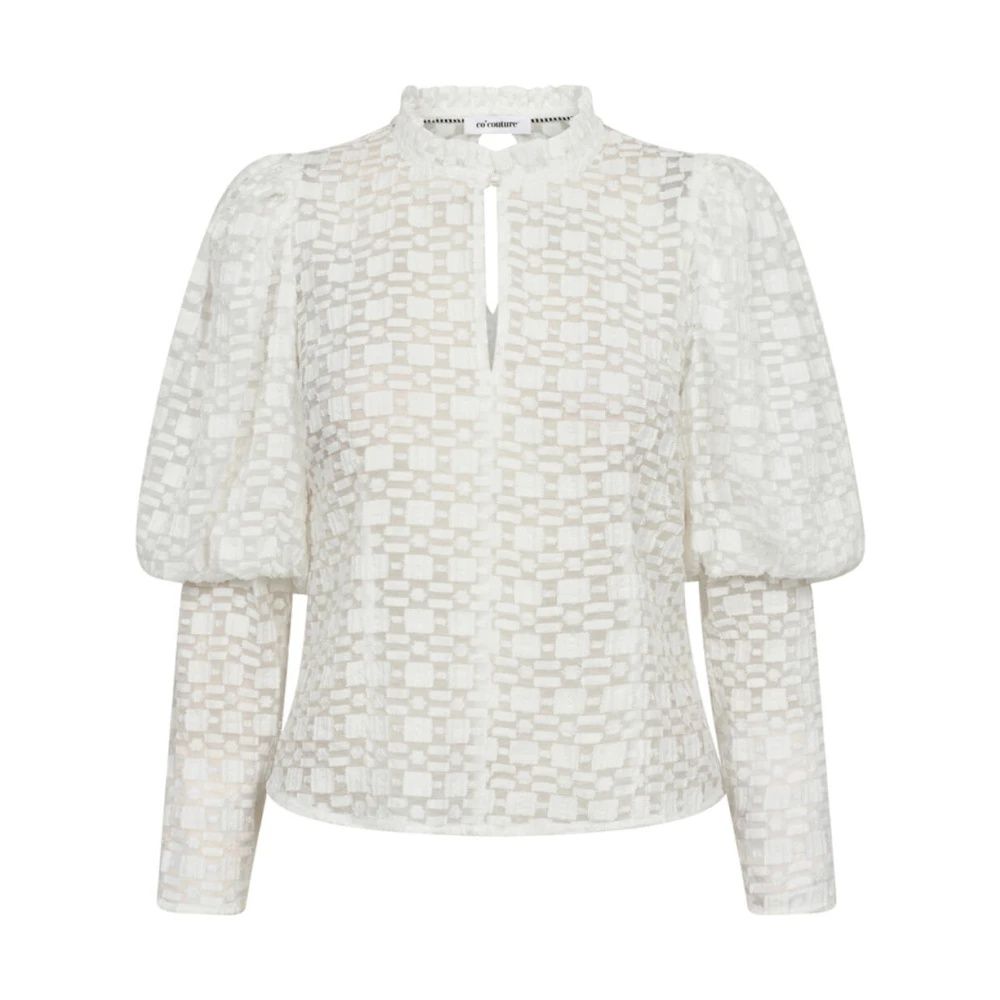 Co'Couture Open Rug Blouse ElinorCC Stijl White Dames