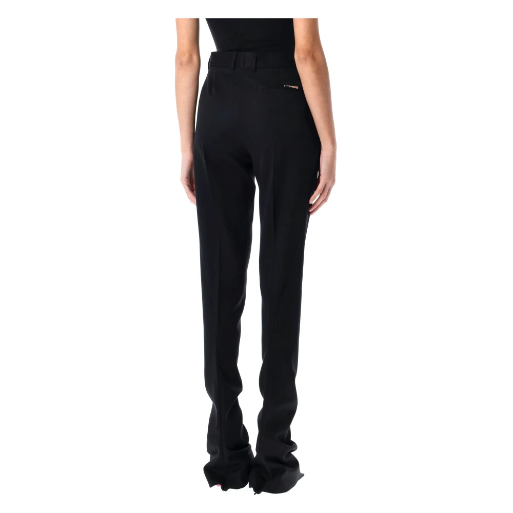 The Attico Wijde Lange Broek Black Dames