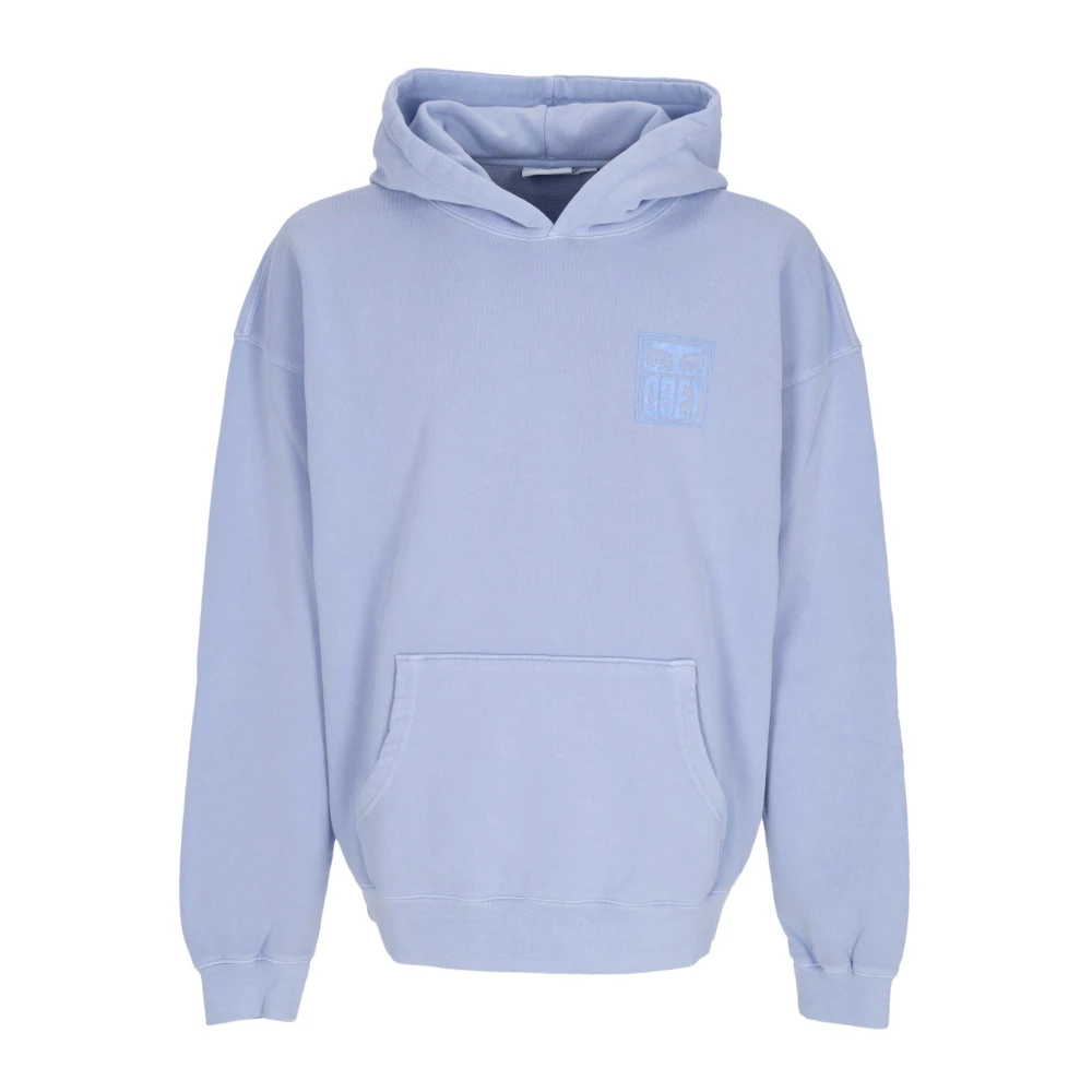 Obey Pigment Eyes Icon Lichtgewicht Hoodie Blue Heren