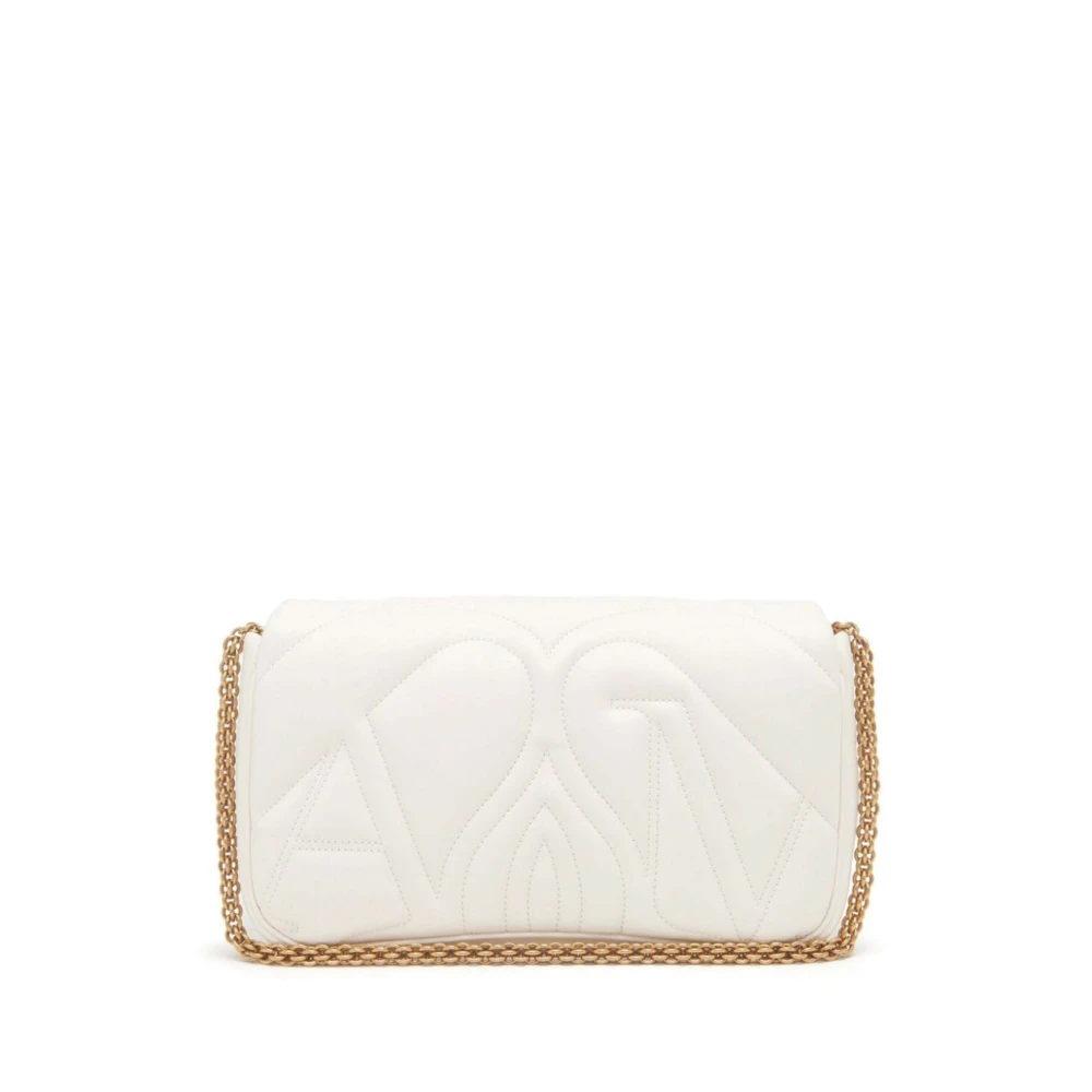 alexander mcqueen Gewatteerde Witte Seal Schoudertas White Dames