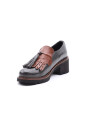 mocassin-en-cuir-avec-frange-vert-fonce