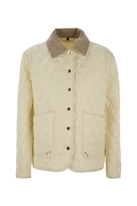 Diamond Quilted Nylon Shirt Jacket