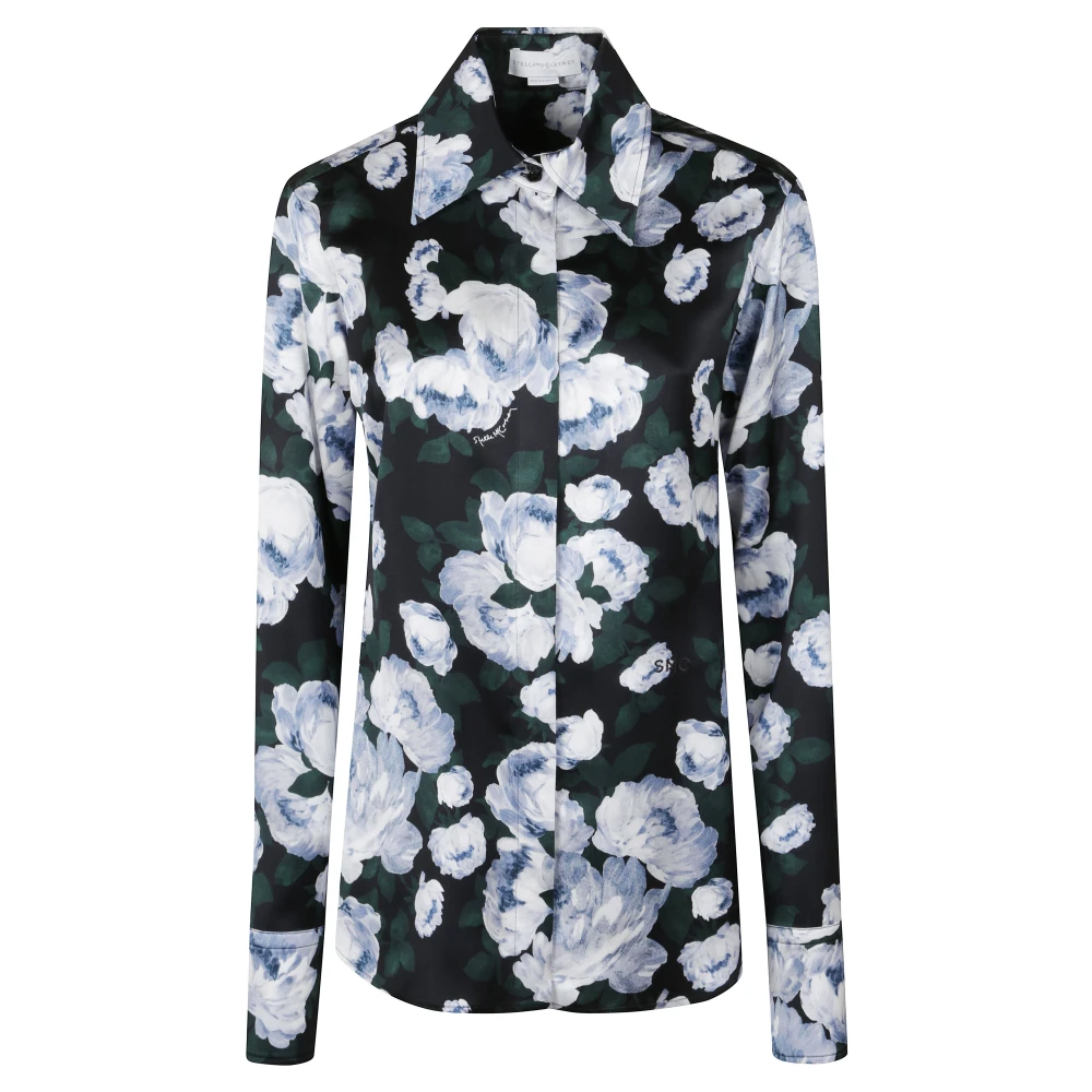 Stella Mccartney Women's Multicolor Floral Satin Blouse - Shirts - M - Blouses & Shirts