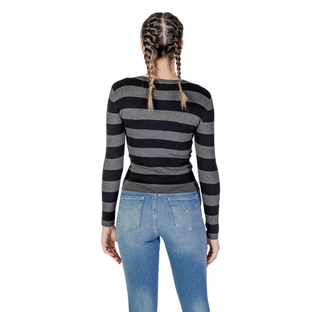 Jacqueline de Yong Grijze Viscose Top & T-Shirt Gray Dames