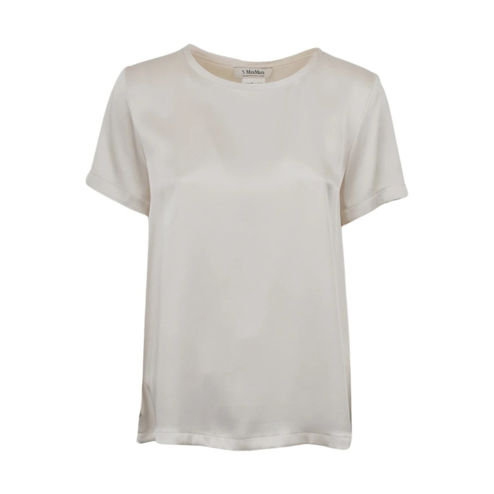 Max Mara Viscose Rebecca T-shirt Beige Dames