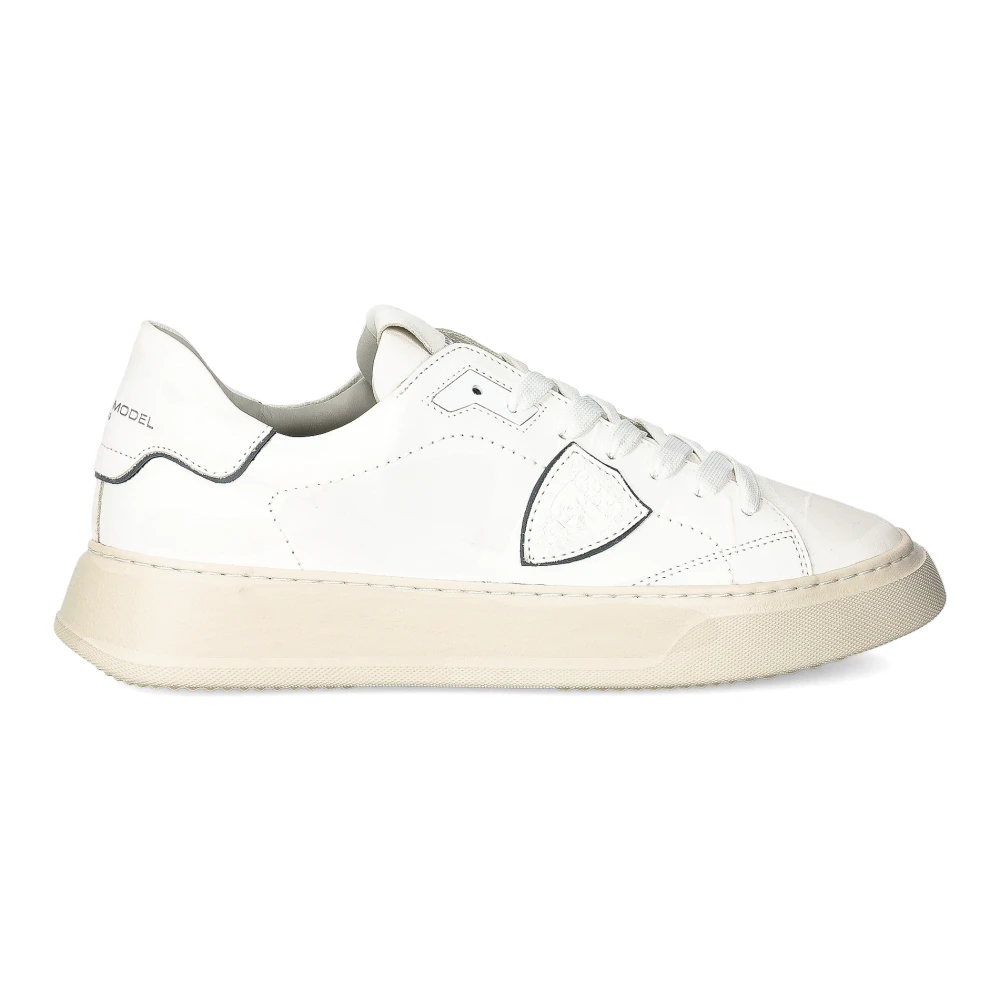 Philippe Model Men's White Sneakers, 6 Uk, Temple Tennis