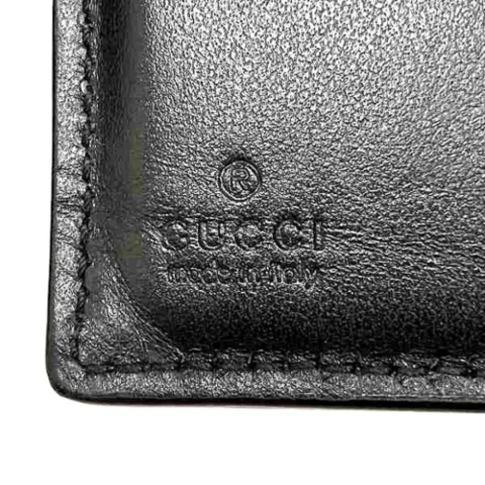 Gucci Vintage Pre-owned Leather wallets Black Heren