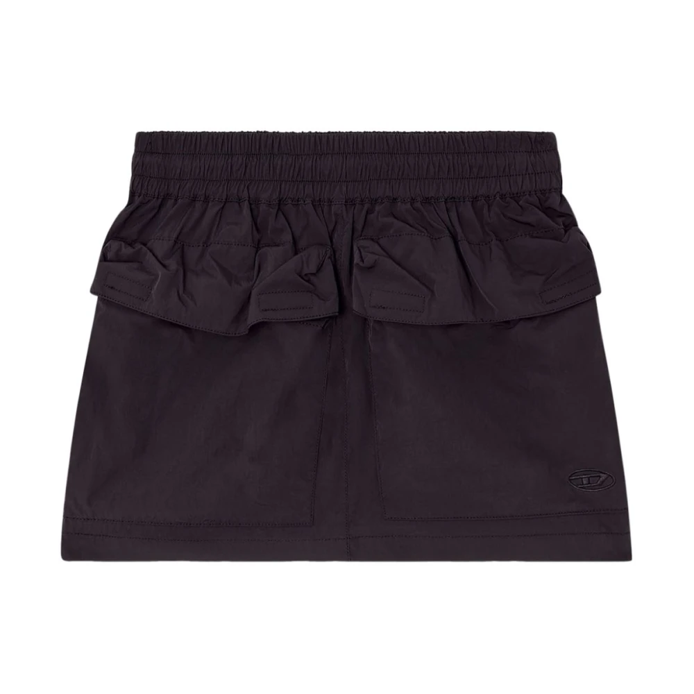 Diesel Zak Zwart Elastische Taille Shorts Black Dames