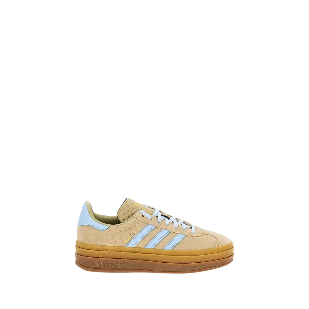 Adidas Originals Women's Beige Sneakers, 7 Uk, Gazelle Bold