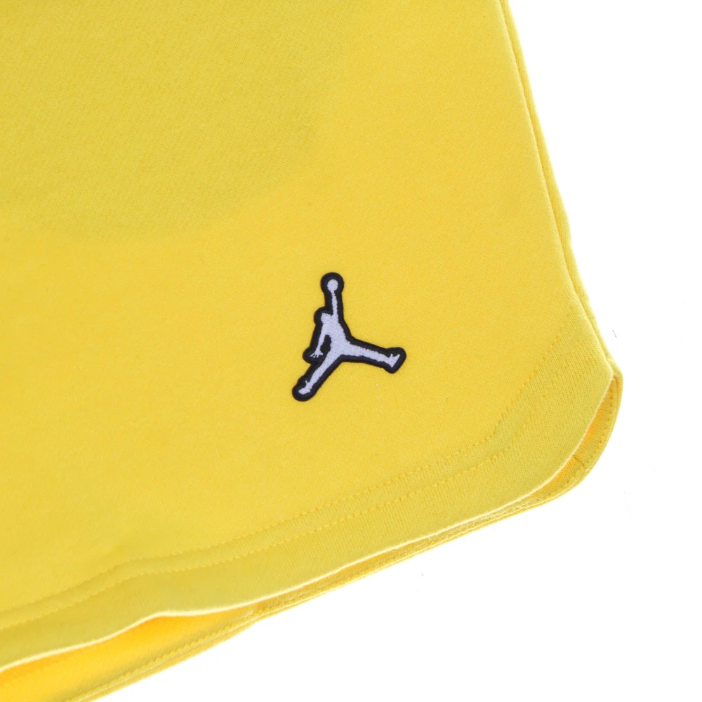 Jordan Essentials Fleece Short Geel Wit Trainingspak Yellow Heren
