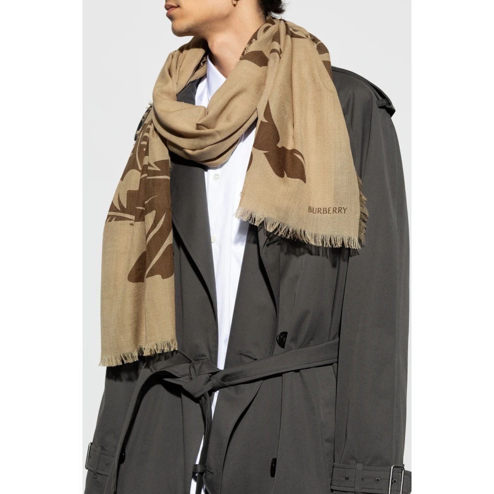 Burberry Wollen Sjaal Brown Unisex