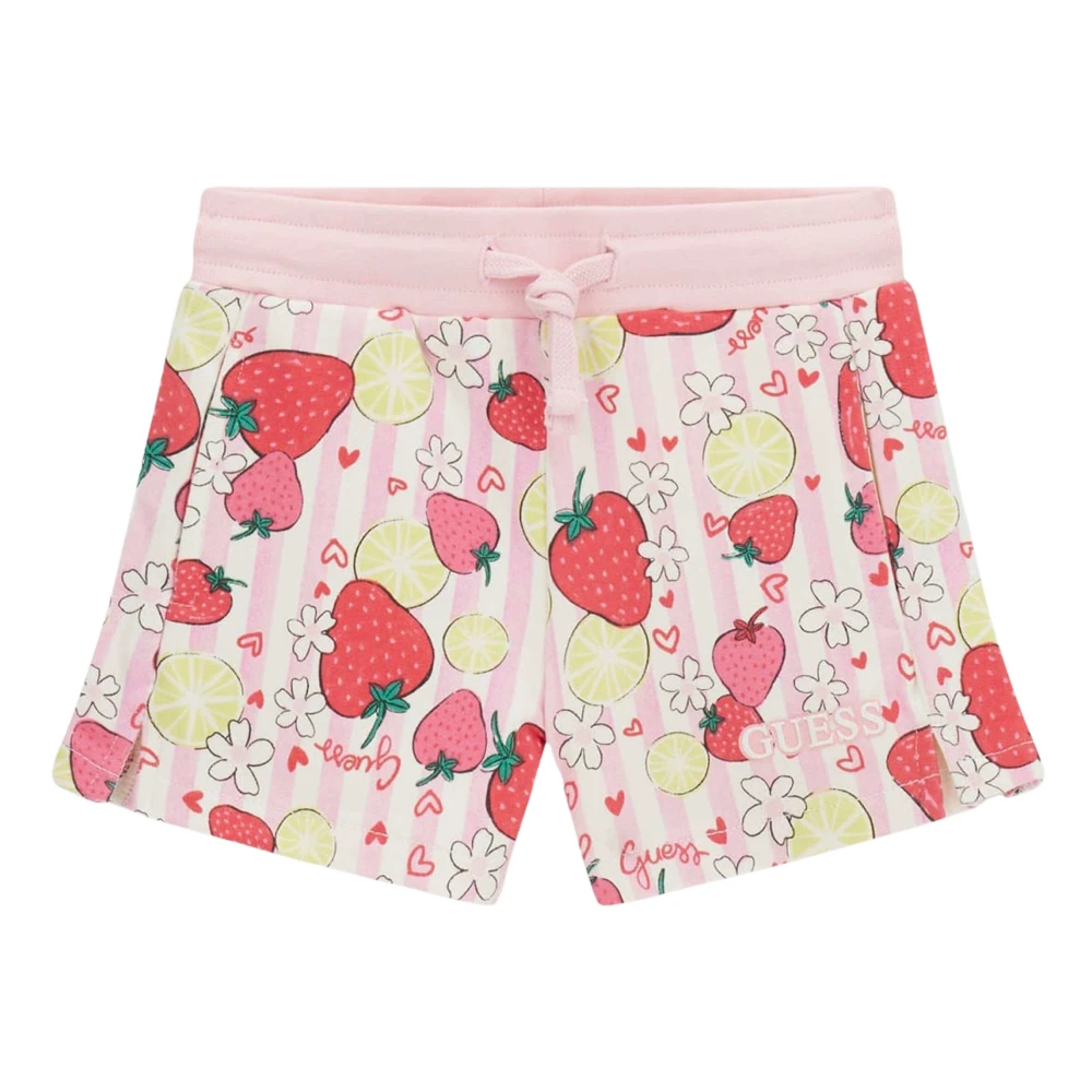 Guess Girls Pink Strawberry Shorts - Shorts - 5 Y - Kids