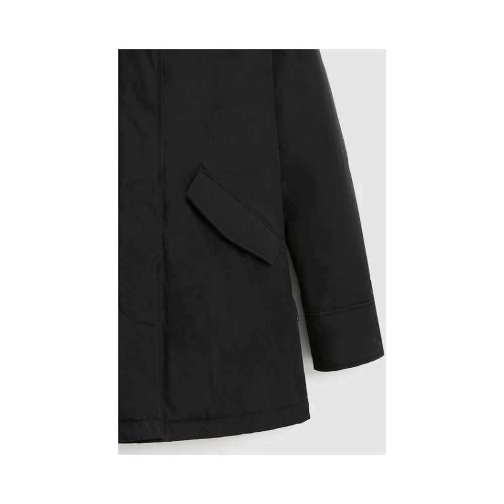 Woolrich Arctische Parka met Afneembare Geverfde Bont Black Dames