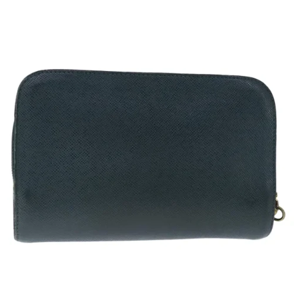 Louis Vuitton Vintage Pre-owned Leather clutches Green Dames