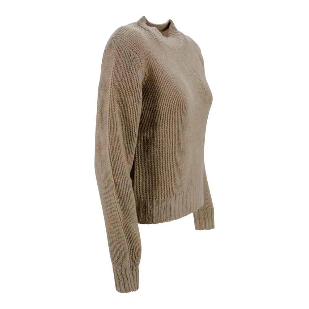 Max Mara Weekend Kasjmier Crew-neck Sweater Beige Dames