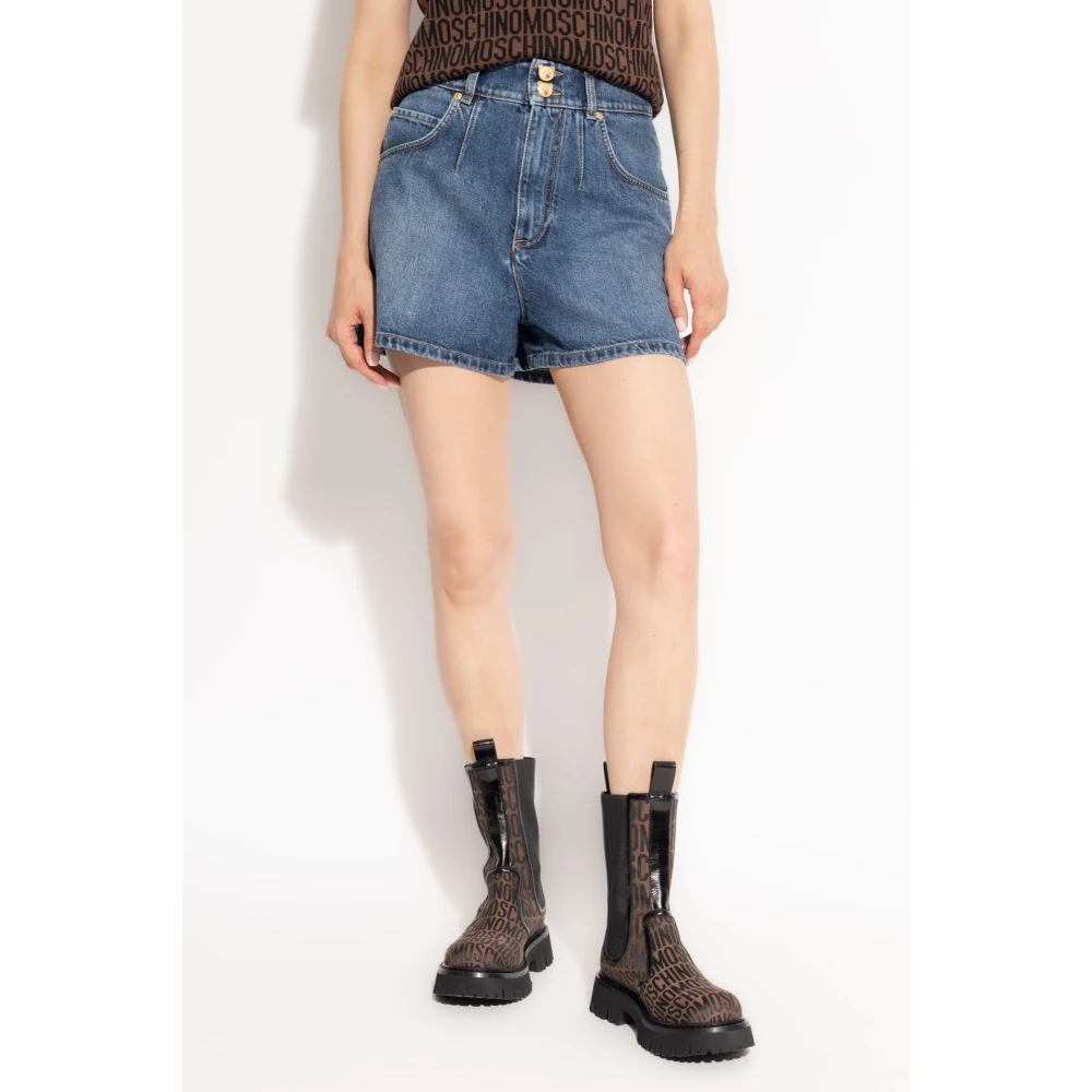 Moschino Denim shorts Blue Dames