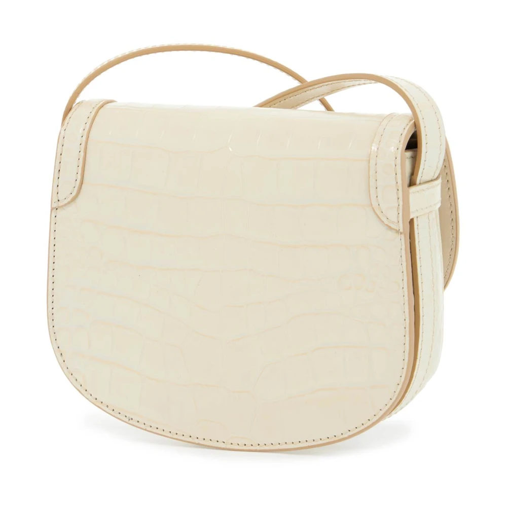 Tom Ford Krokodil Ivoor Mini Schoudertas Beige Dames