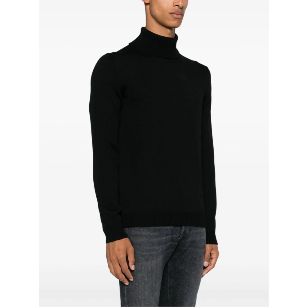 Roberto Collina Zwarte Sweaters voor Mannen Black Heren