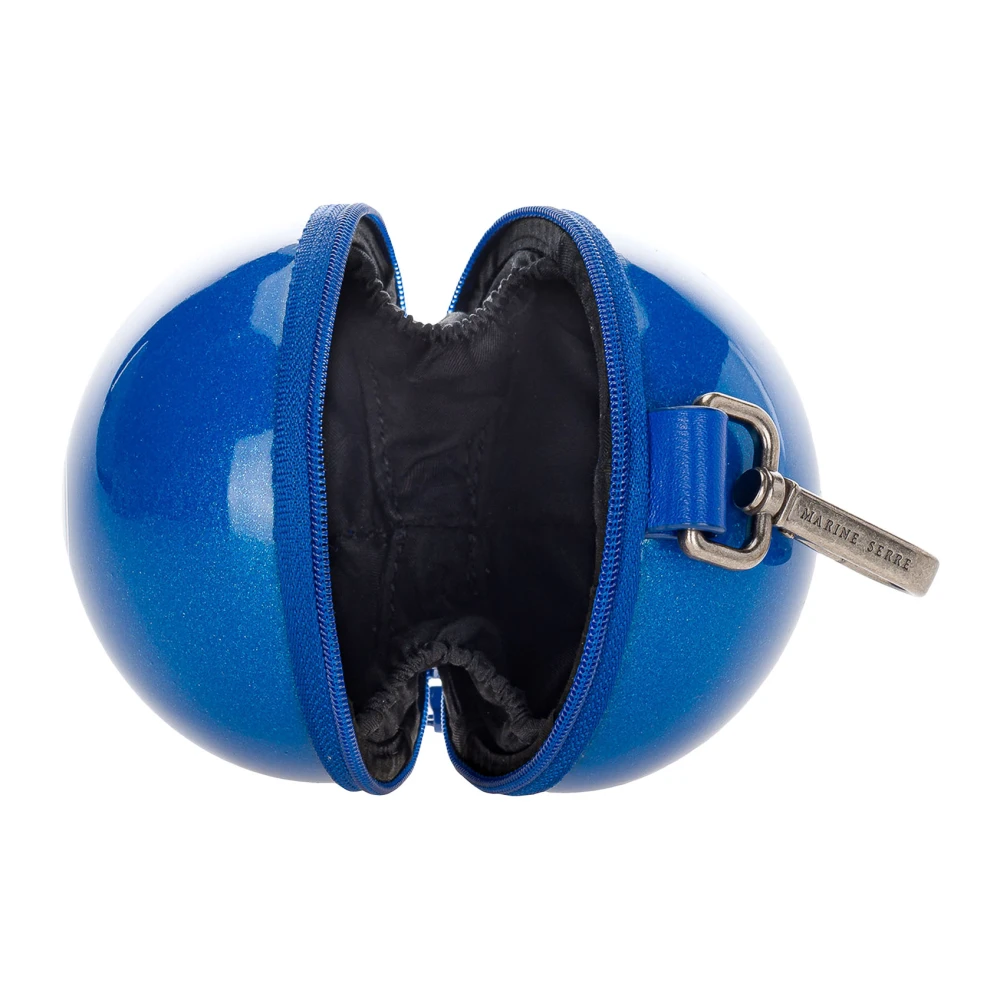 Marine Serre Donkerblauwe Handtas met Chic Design Blue Dames