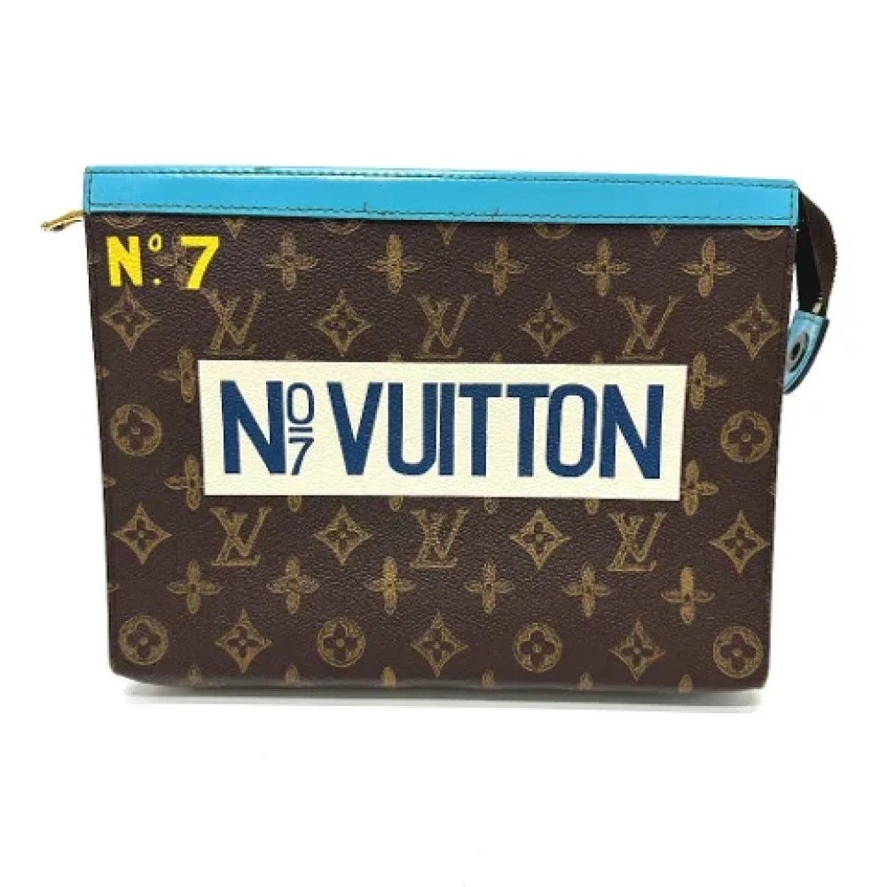 Louis Vuitton Vintage Pre-owned Cotton louis-vuitton-bags Brown Dames