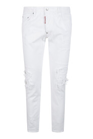 Weiße Skater Jeans für Männer