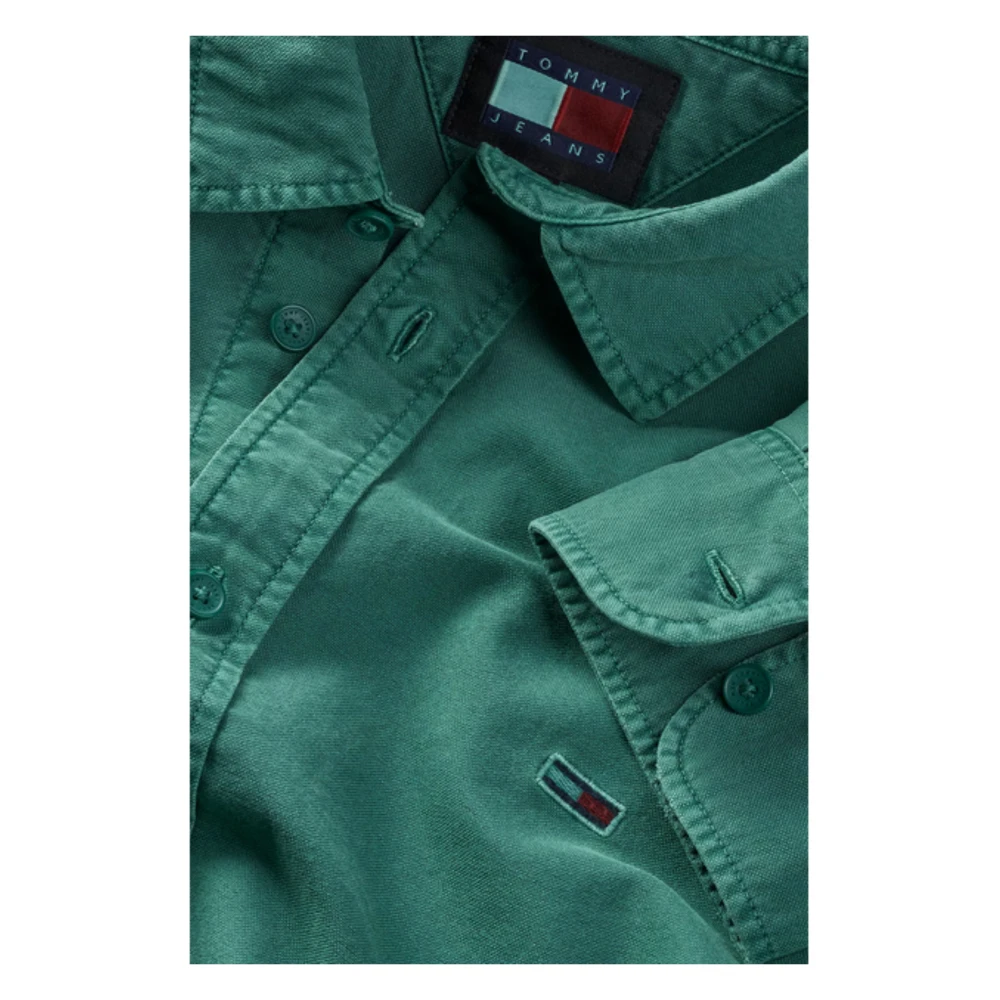 Tommy Hilfiger Groene Oxford Overhemd Green Heren