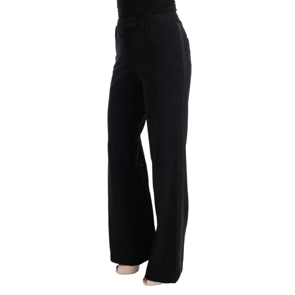 Ermanno Scervino Black Viscose Flare Bootcut Pants - IT44|L - Image 2