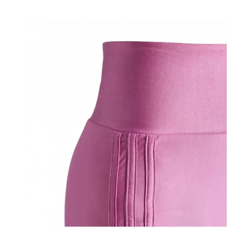 adidas Originals Polyester Gebreide Shorts Purple Dames