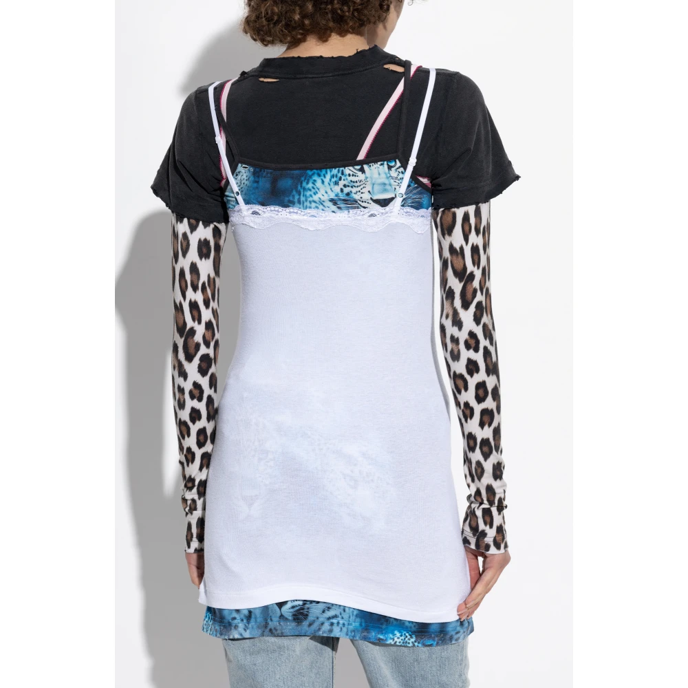 Balenciaga Jurk met bandjes White Dames