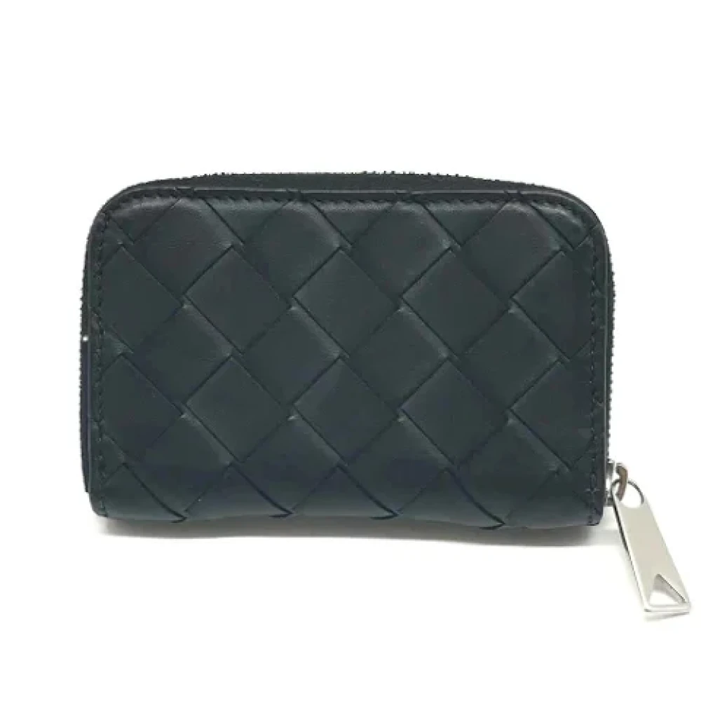 Bottega Veneta Vintage Pre-owned Leather wallets Black Dames